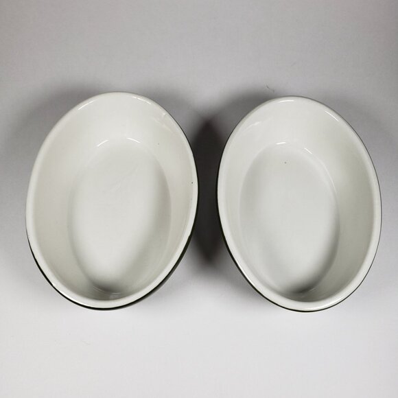 Hall 2081 Forest Green Boston Baker Set of 2 Oval Individual Serving Size - Picture 6 of 10